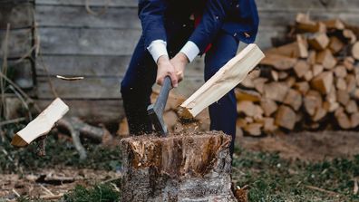 Chopping wood