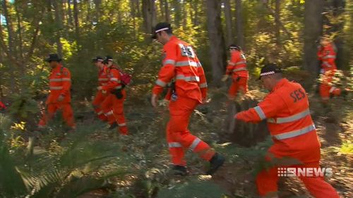 A huge manhunt was launched following the Perth grandfather's disappearance. Picture: 9NEWS