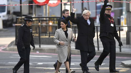 Prime Minister Boris Johnson and Home Secretary Priti Patel visited the scene of the attack and met with Metropolitan Police Commissioner Dame Cressida Dick and City of London Police Commissioner Ian Dyson
