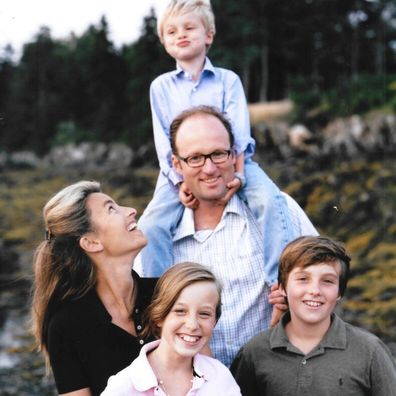 Prince Robert of Luxembourg and Princess Julie of Nassau with Prince Frederik of Luxembourg, Princess Charlotte of Luxembourg and Prince Alexandre of Luxembourg