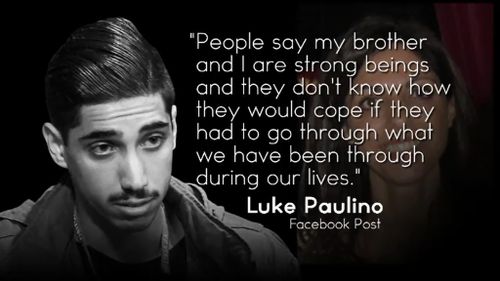 Luke Paulino posted on Facebook last night about the difficult two years they had been through. (9NEWS)