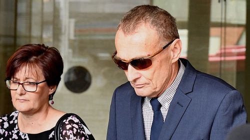David Grice faced court today over the 2016 traffic accident that killed Danielle McGrath in Caringbah (AAP).
