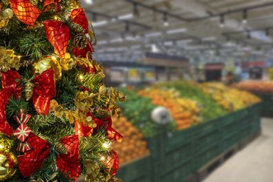 Christmas supermarket shopping budget