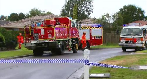 The occupants of the house have since been located safe. Image: 9News