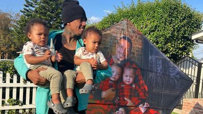 Nick Cannon with twin sons Zion and Zillion