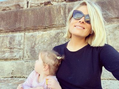 Erin Molan with her daughter Eliza.