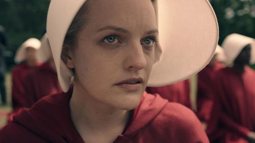 The Handmaid's Tale, the dystopian sci-fi series that claimed top drama honours last year, drew 20 bids. Picture: Hulu