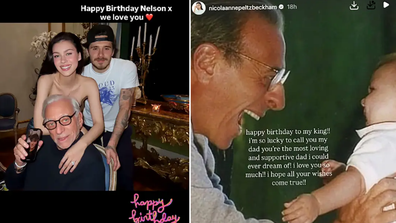 Brooklyn Beckham and wife Nicola share birthday message for her dad
