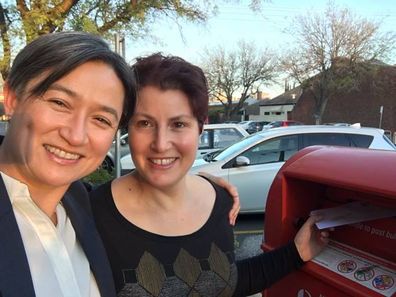 Penny Wong and Sophie Allouache