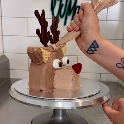 Tigga Mac cake hack reindeer