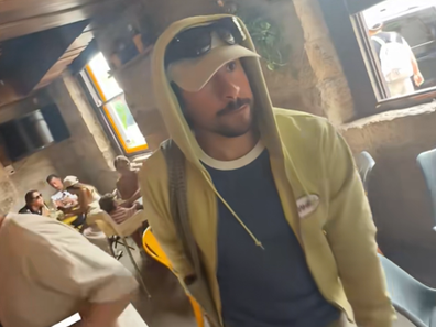 Bad Bunny Spotted in Sydney cafe 