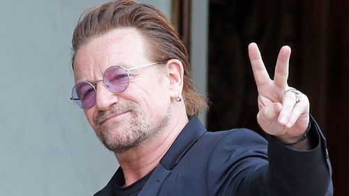 Rock star Bono invested in a Lithuanian shopping, the Paradise Papers have revealed. (Photo: AAP).