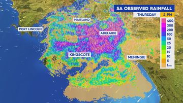 Adelaide rain map
