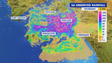 Adelaide rain map