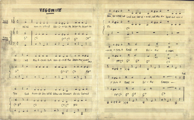 Original Happy Little Vegemite sheet music and lyrics