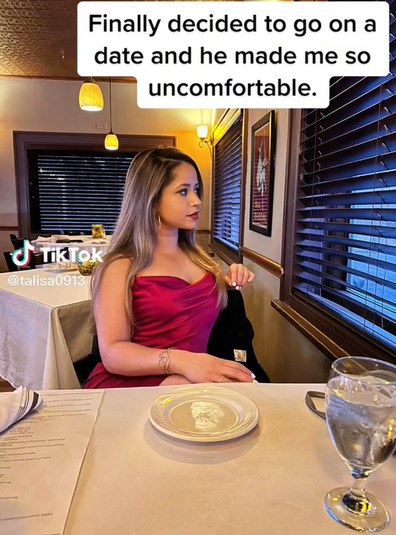 first date woman films uncomfortable ending