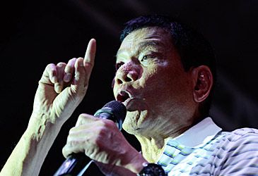 When did Rodrigo Duterte become president of the Philippines?