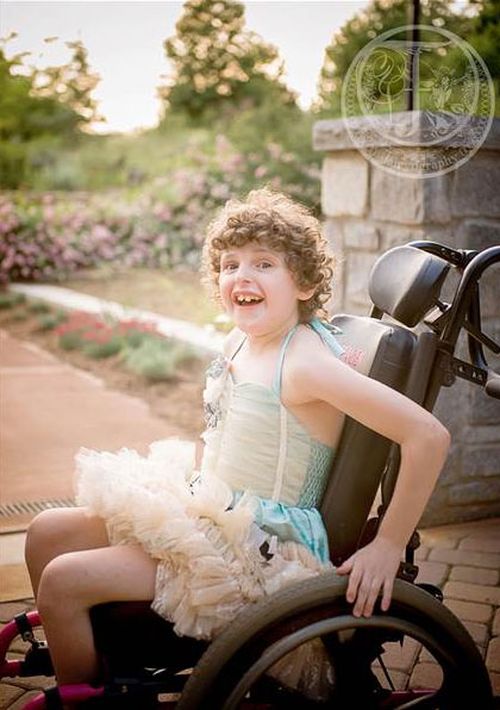 Magen Ferland, 12, has been diagnosed with cerebral palsy, autism, sensory processing disorder and nonverbal seizures. (Heather Larkin/Fairyography)