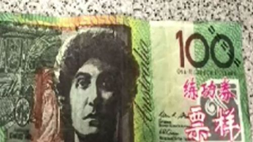 The counterfeit note. (Victoria Police)