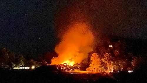 Two dead after caravan fire in Upper Brookfield near Brisbane.