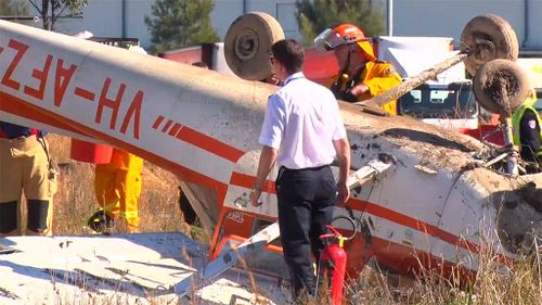 Aviation investigators will examine the wreckage. (9NEWS)