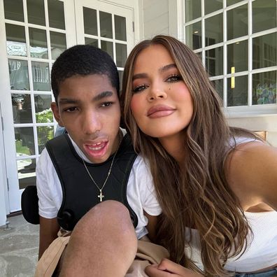 Khloe Kardashian with Amari Thompson