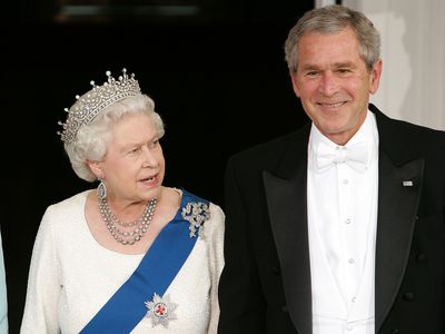 Queen Elizabeth II with George W Bush, 2007