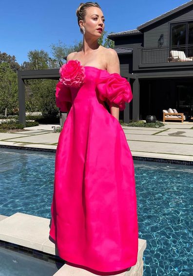 Kaley Cuoco dressed up for the 2021 SAG Awards