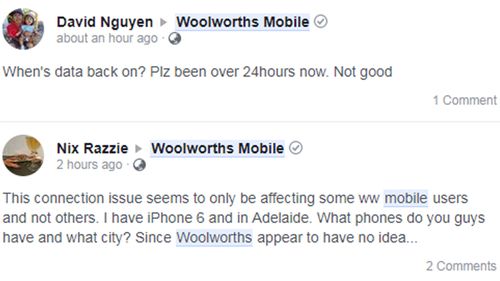 Woolworths Mobile customers have been complaining about problems and issues with the phone network.