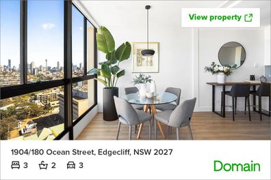 Real estate Melissa Caddick Sydney penthouse Domain listing