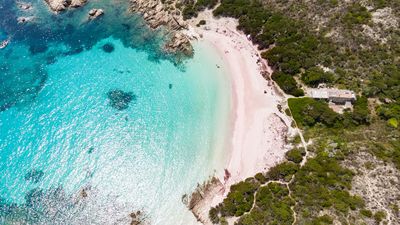 Sardinia's Pink Sand Beach, Italy
