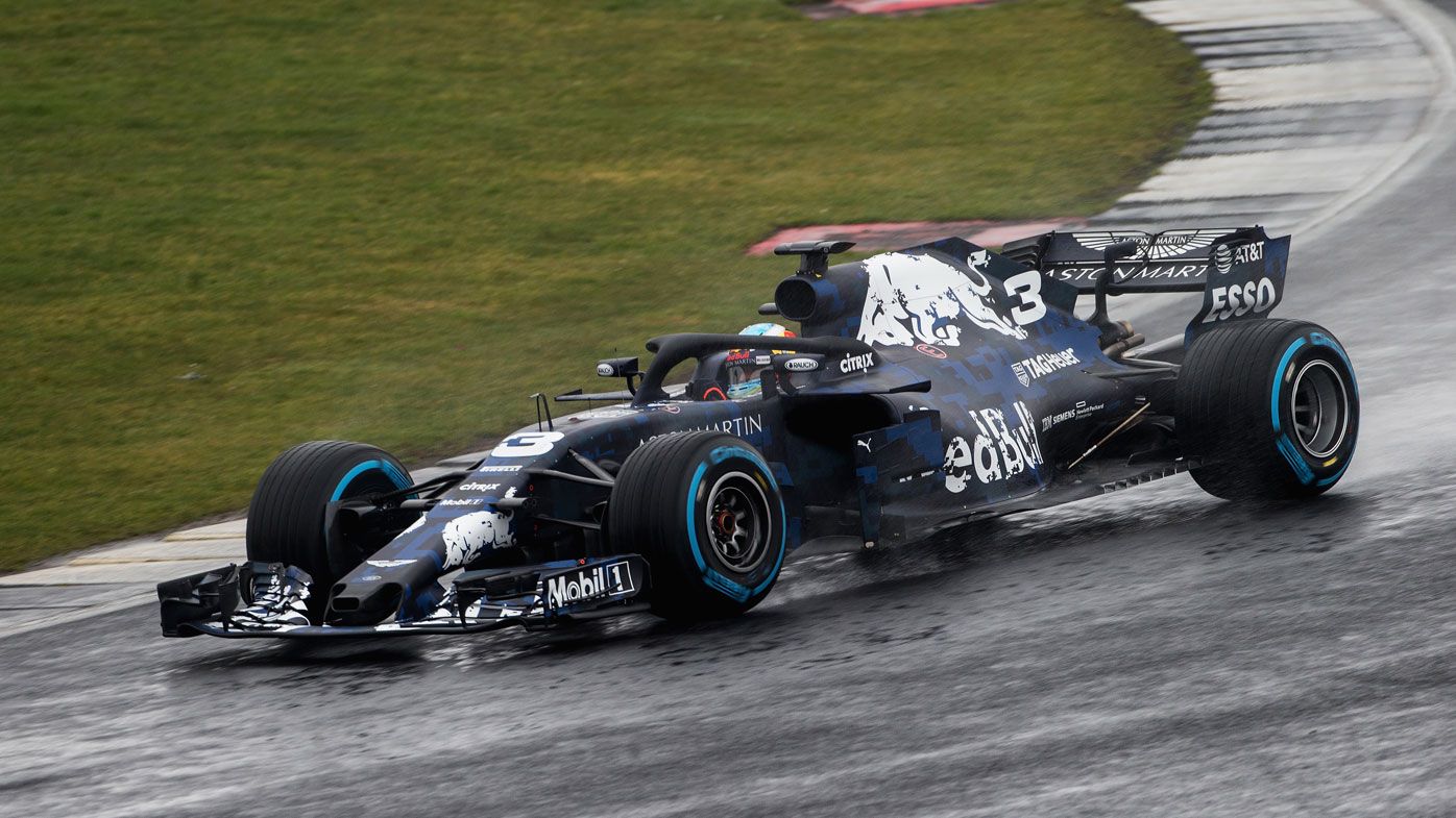 Australian Formula One Daniel Ricciardo prangs new Red Bull car on debut
