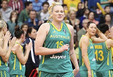 At what age did Lauren Jackson make her international debut with the Opals?
