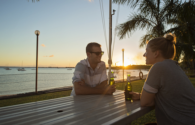 Sunset drinks at Gove Boat Club, East Arnhem Land