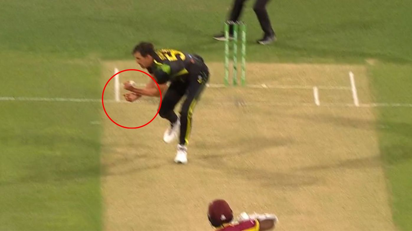 Mitchell Starc takes 'unbelievable' catch in T20 tune-up against West Indies
