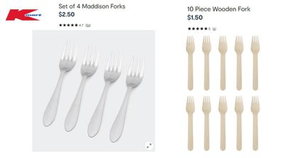 Reusable forks verses single-use. 