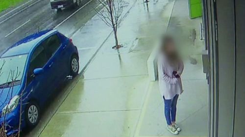 The mother had left her baby in the car when an opportunistic thief pounced. 