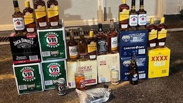 Alcohol and cannabis seized by Northern Territory Police allegedly headed for Arnhem Land.