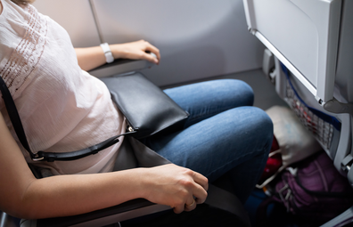 TikTok user's 'real' way to sleep on a plane with a neck pillow