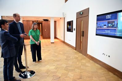 Prince William, Duke of Cambridge during a visit BAFTA in London