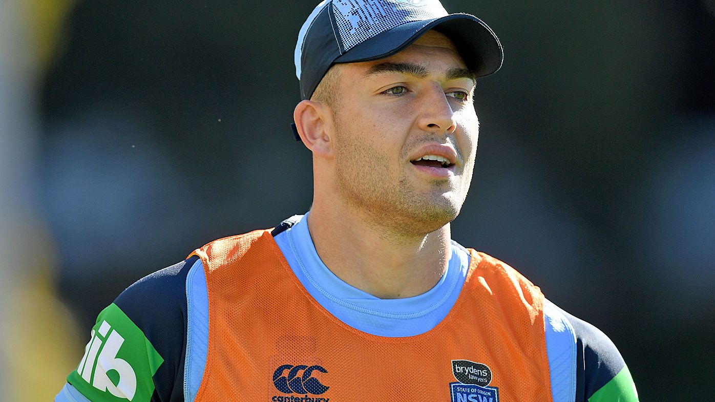 NSW Blues player Nik Cotric takes part in a team training 