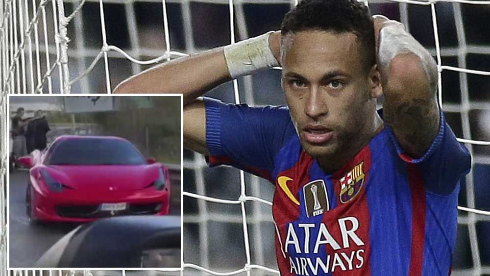 Football: Neymar starts for Barca despite Ferrari smash