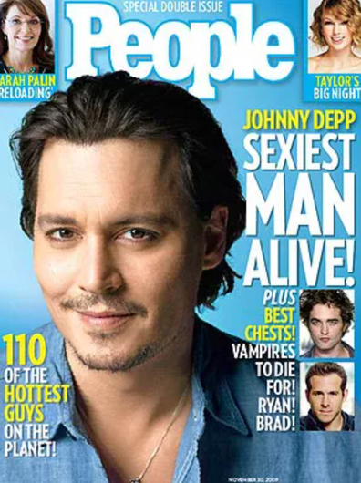 People's Sexiest Man Alive 2009 Johnny Depp