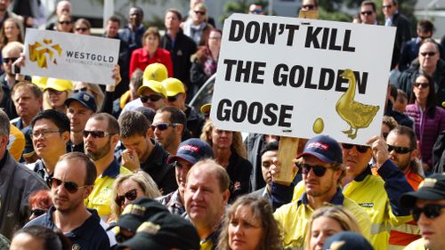In an unprecedented move, the Liberals will block the increased tax on gold miners. (AAP)