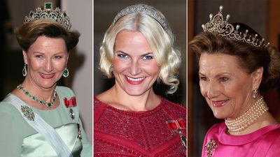 The tiaras worn by the Norwegian royal family