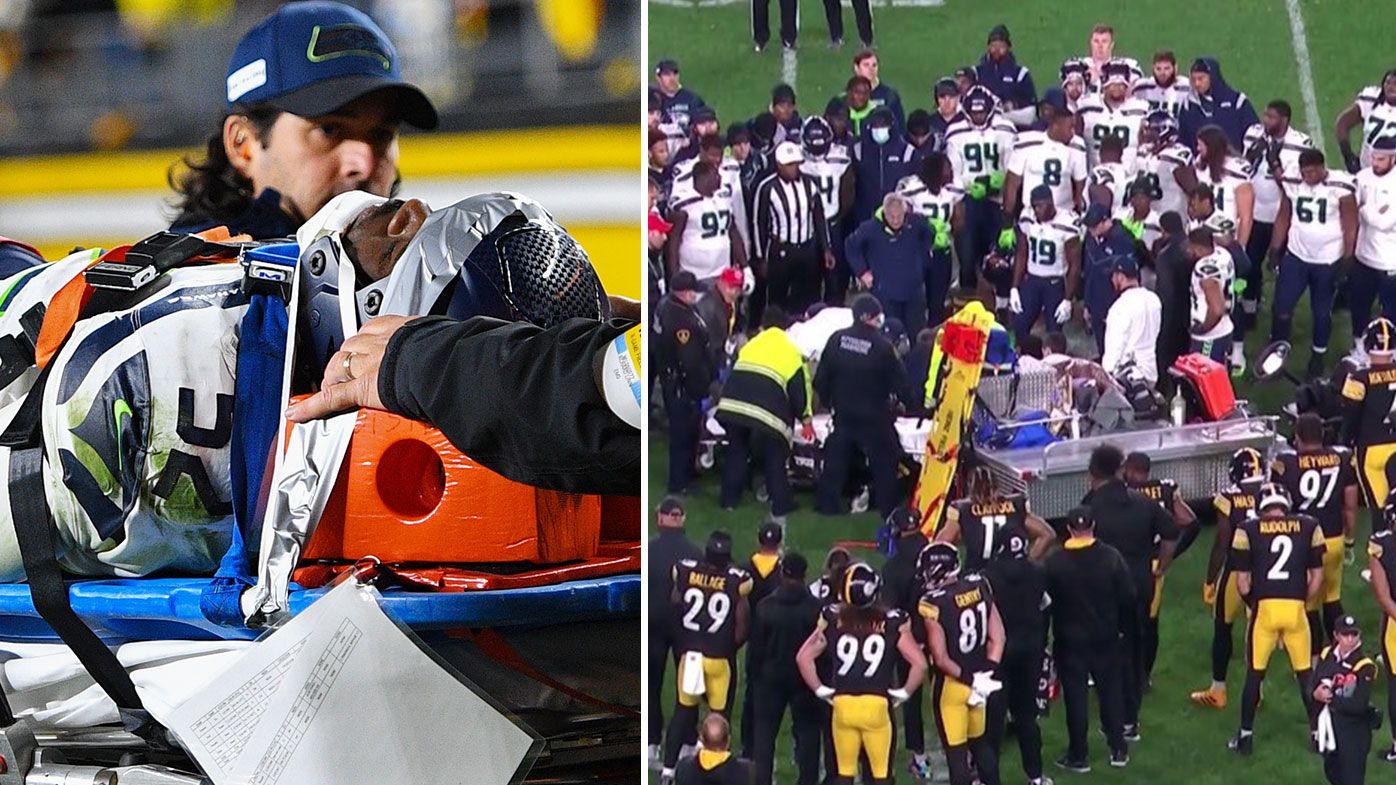 NFL world holds its breath as Seattle linebacker Darrell Taylor leaves game on a stretcher 