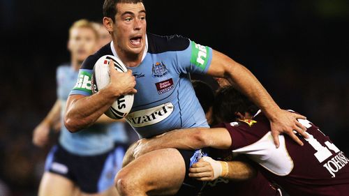 Terry Campese during his only State of Origin appearance, in 2009.