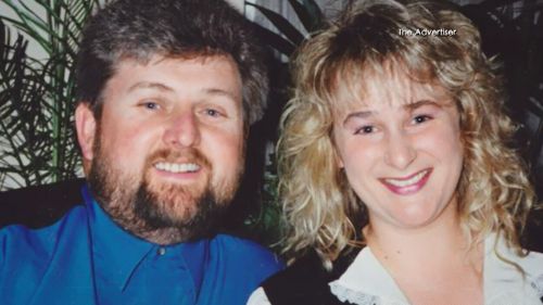 Michael Russell, pictured with his wife.