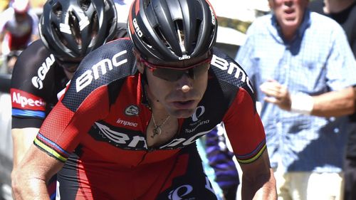 Cadel Evans finished third in his final professional race. (Getty)