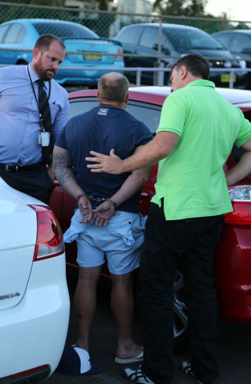 A senior Bandidos member is among ten men arrested in bikie raids across Sydney. (NSW Police)